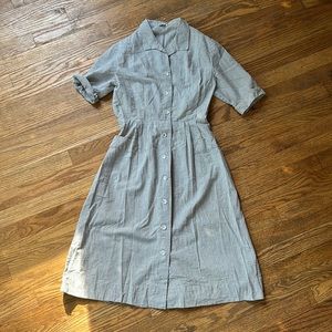 Small vintage Hattie Leeds seersucker a-line dress